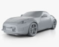 Nissan 370Z 雙座敞篷車 2016 3D模型 clay render
