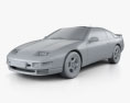 Nissan 300ZX (Z32) 2000 3D模型 clay render