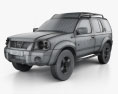 Nissan Paladin 2014 3D-Modell wire render