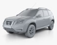 Nissan Terrano 2016 3d model clay render