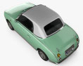 Nissan Figaro 1991 3D 모델  top view