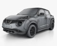 Nissan Juke 2018 3D 모델  wire render