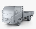 Nissan NT400 Dropside Truck 2017 3d model clay render