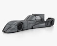 Nissan ZEOD RC 2014 3D-Modell wire render
