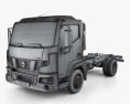 Nissan NT 500 Chassis Truck 2017 3d model wire render