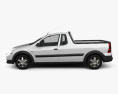 Nissan NP200 2015 3d model side view