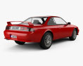 Nissan Silvia 1998 3D 모델  back view