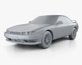 Nissan Silvia 1998 3D-Modell clay render