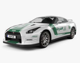 Nissan GT-R (R35) Police Dubai 2016 3D model