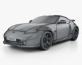 Nissan 370Z Nismo GT Academy 2012 3D模型 wire render