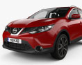 Nissan Qashqai with HQ interior and engine 2017 3d model