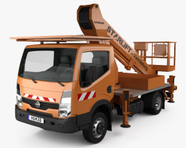 3D model of Nissan Cabstar Lift Platform Truck 2011