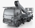 Nissan Cabstar Lift Platform Truck 2011 Modelo 3d wire render