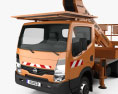 Nissan Cabstar Lift Platform Truck 2011 3D 모델 