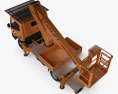 Nissan Cabstar Lift Platform Truck 2011 3D模型 顶视图