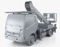Nissan Cabstar Lift Platform Truck 2011 3d model clay render