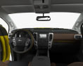 Nissan Titan Crew Cab XD Pro 4X com interior 2019 Modelo 3d dashboard