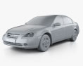 Nissan Altima S 2006 3D-Modell clay render