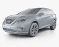 Nissan Murano (Z52) with HQ interior 2019 3d model clay render