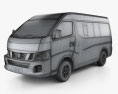 Nissan Urvan (NV350) LWB HR 2020 3d model wire render