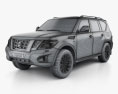Nissan Patrol (CIS) 2017 Modèle 3d wire render