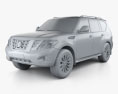Nissan Patrol (CIS) 2017 Modèle 3d clay render