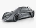 Nissan BladeGlider 2019 3D模型 wire render