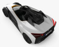 Nissan BladeGlider 2019 3D模型 顶视图