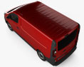Nissan NV300 Kastenwagen L1H1 2014 3D-Modell Draufsicht