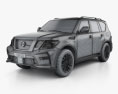 Nissan Patrol Nismo 2017 Modello 3D wire render