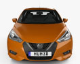 Nissan Micra 2019 3D 모델  front view