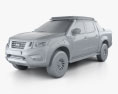 Nissan Navara EnGuard 2018 3D-Modell clay render