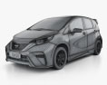 Nissan Note e-Power Nismo 2018 3d model wire render