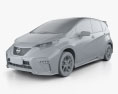 Nissan Note e-Power Nismo 2018 3d model clay render