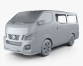 Nissan NV350 Caravan 2016 3d model clay render