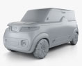 Nissan Teatro for Dayz 2019 3D模型 clay render