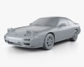 Nissan 180SX 1994 3D-Modell clay render