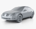 Nissan Maxima SL 2008 3D模型 clay render