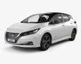 Nissan Leaf 2021 3D 모델 