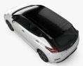 Nissan Leaf 2021 Modello 3D vista dall'alto