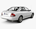 Nissan Sentra GXE 2006 3D 모델  back view