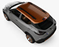 Nissan Kicks Konzept mit Innenraum 2014 3D-Modell Draufsicht