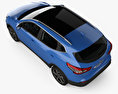 Nissan Qashqai with HQ interior 2020 3d model top view