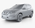Nissan X-Trail 2020 3D模型 clay render