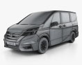 Nissan Serena Highway Star 2020 3D-Modell wire render