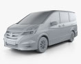 Nissan Serena Highway Star 2020 3D 모델  clay render