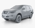 Nissan Terra 2022 3D 모델  clay render