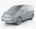 Nissan e-NV200 van 2016 3Dモデル clay render