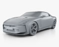 Nissan GT-R50 2019 3D-Modell clay render