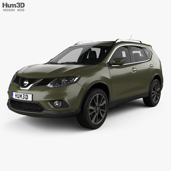 Nissan Rogue with HQ interior 2020 3D model